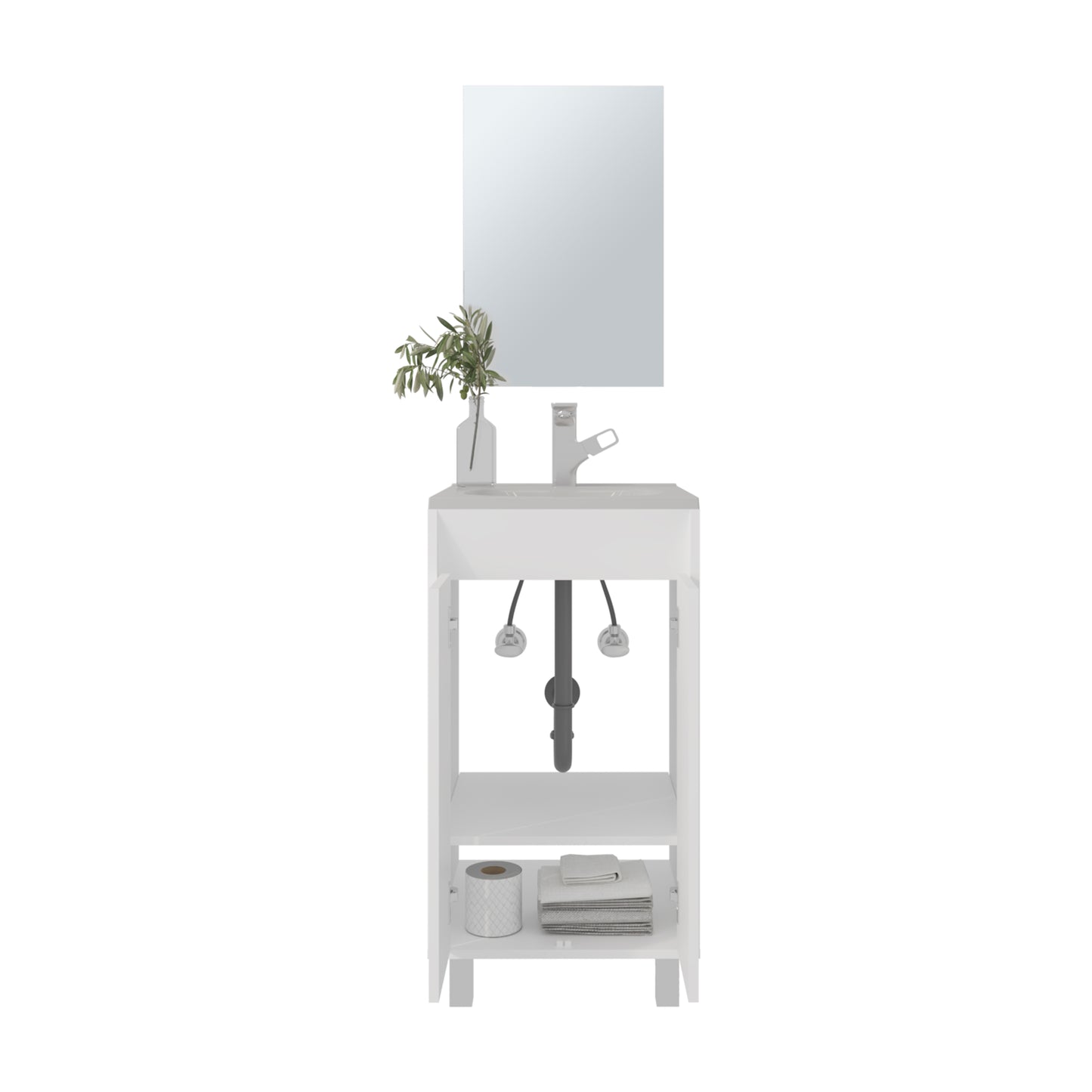 Bathroom Cabinet Brady with Mirror Brady