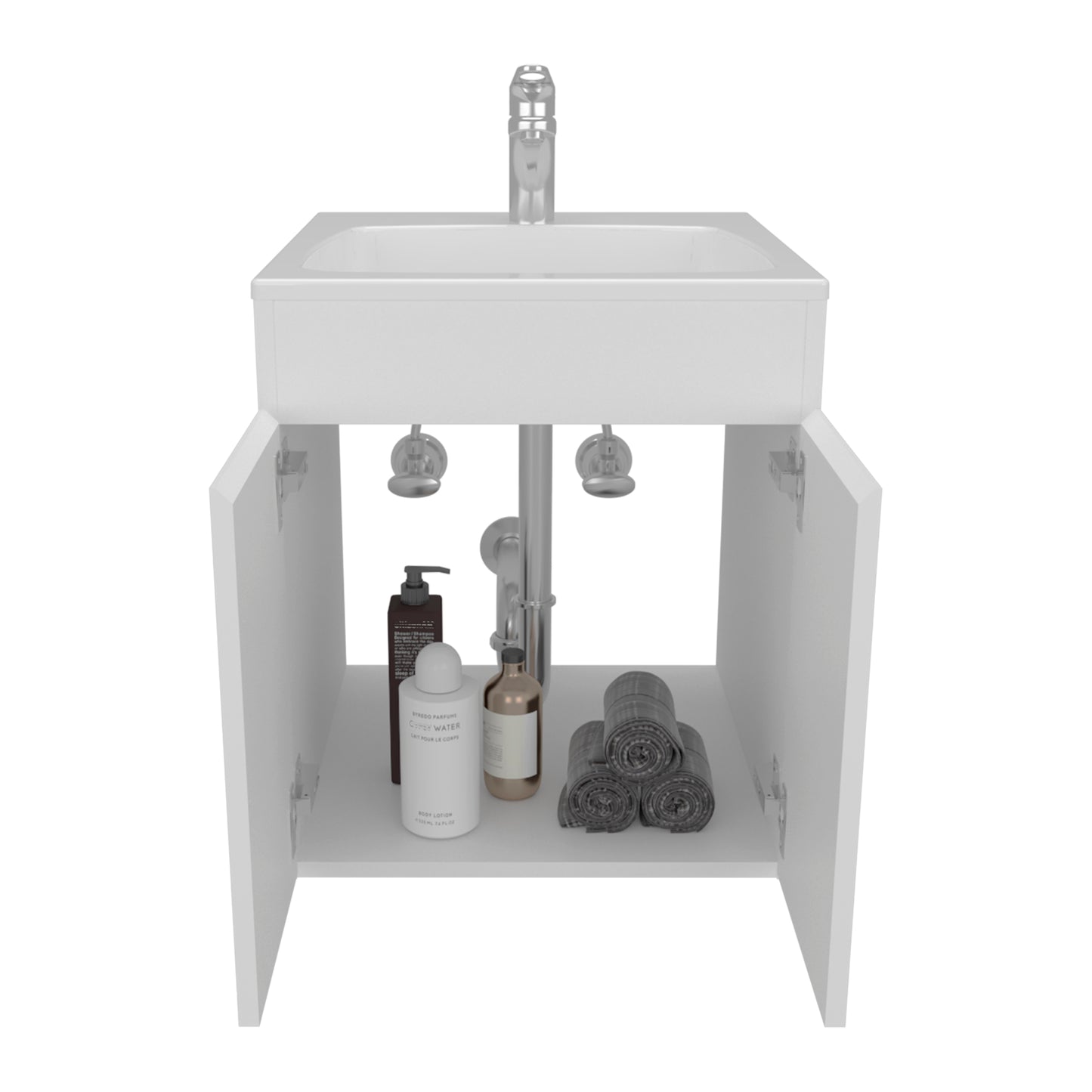 Bathroom Vanity 45 Meka, One Open Shelf