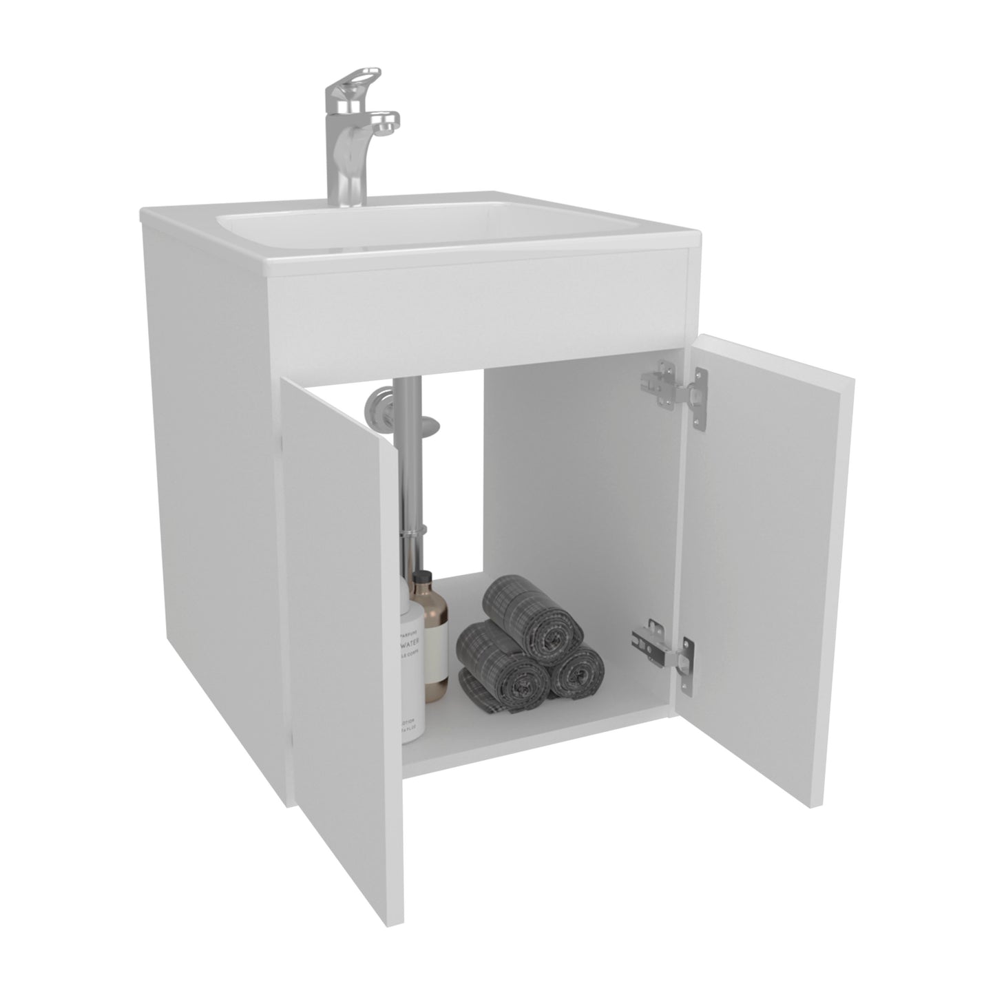 Bathroom Vanity 45 Meka, One Open Shelf