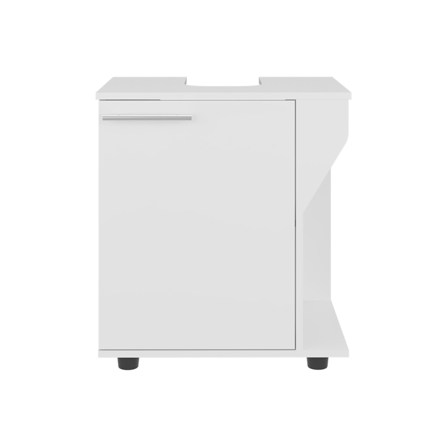Phillips Under Sink Cabinet, Double Door Storage with Open Back for Pipes, Wide Unit, Freestanding Cabinet