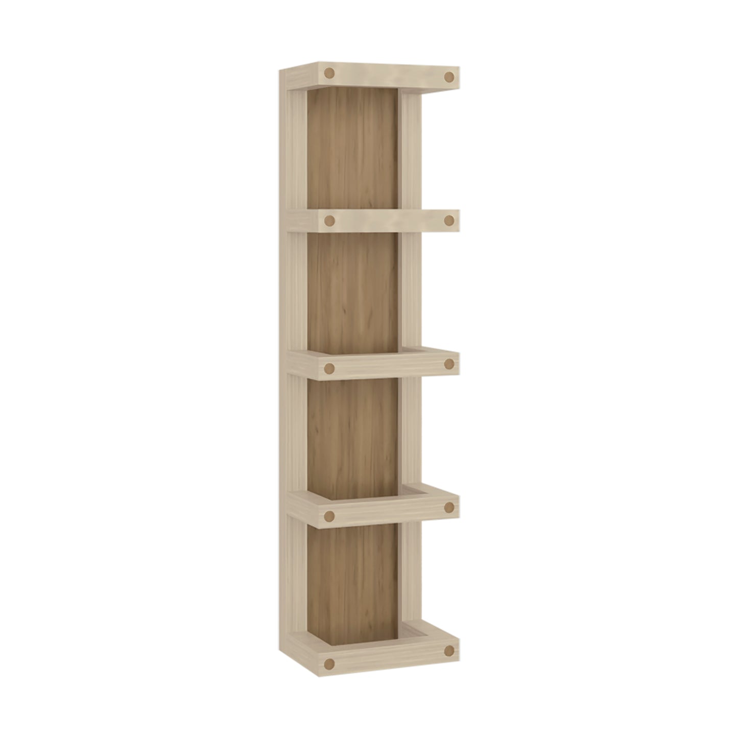 Arlington 5-Tier Wall Towel Rack, Vertical Storage Organizer for Bathroom Towels and Accessories
