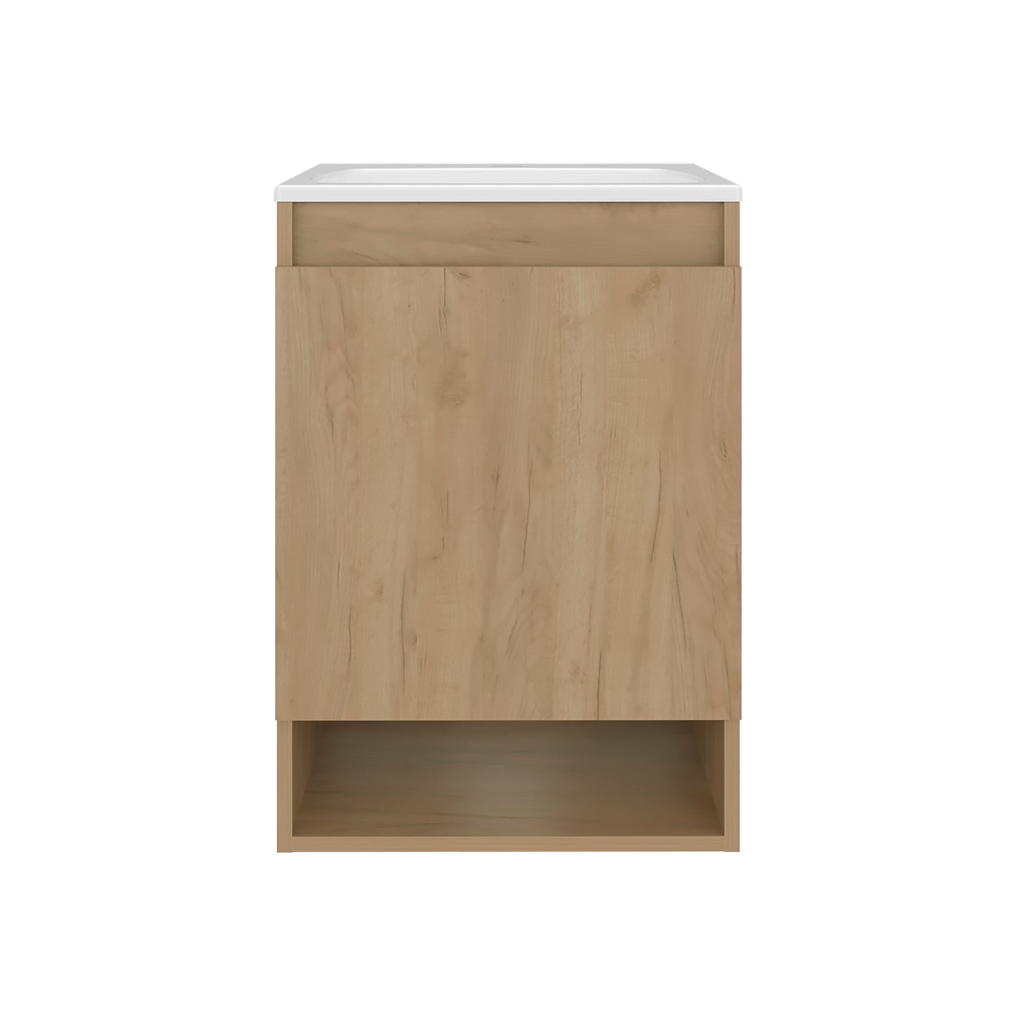 Nissi Floating, Wall-Mounted Vanity Bathroom Vanity With One Door Cabinet And Resin Sink Compact
