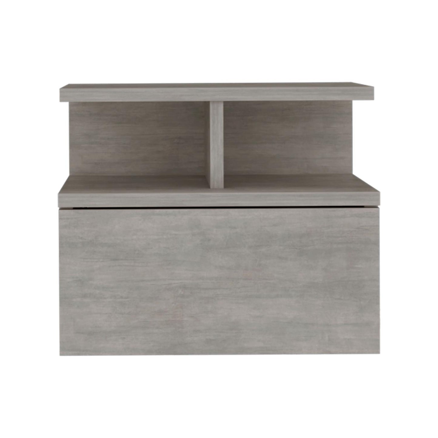 Adele Floating Nightstand, With One Drawer And Two Small Below Shelves For Storage or Decor