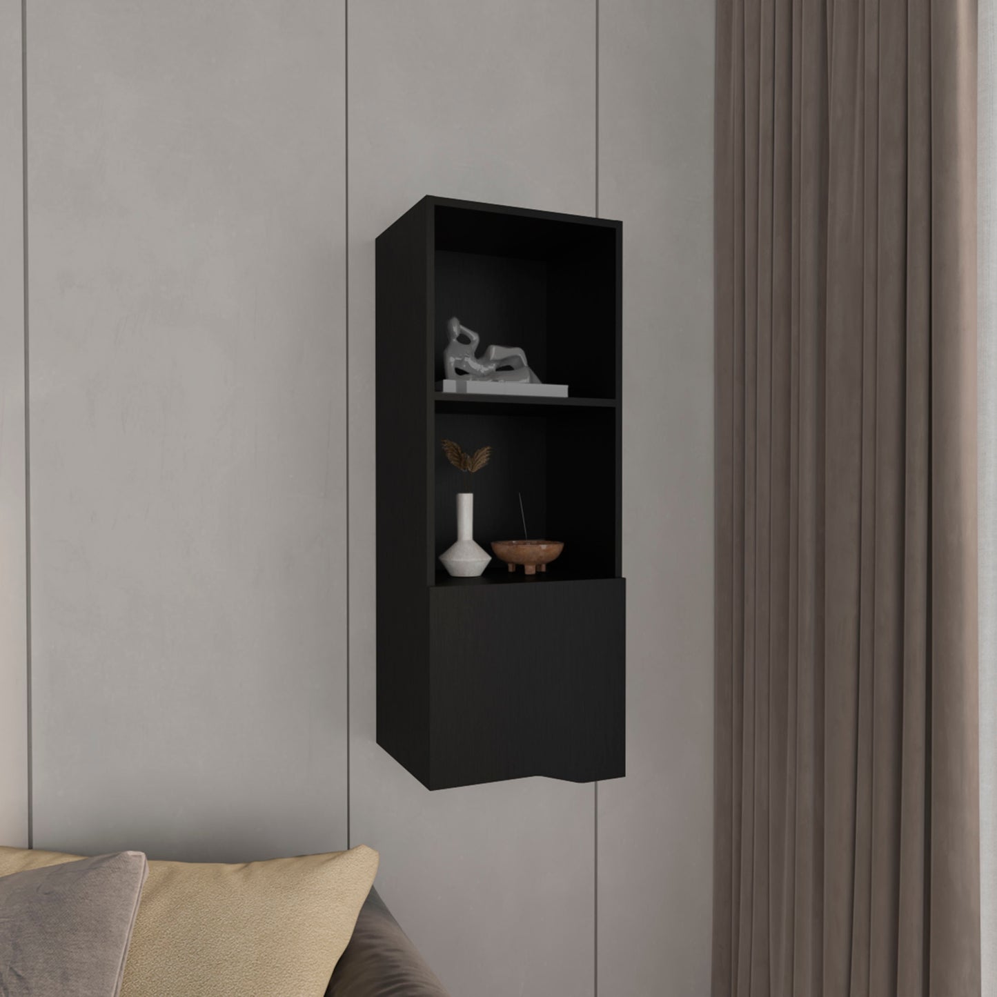 Obregon Wall Cabinet for Bathroom with Two Shelves, a Drawer