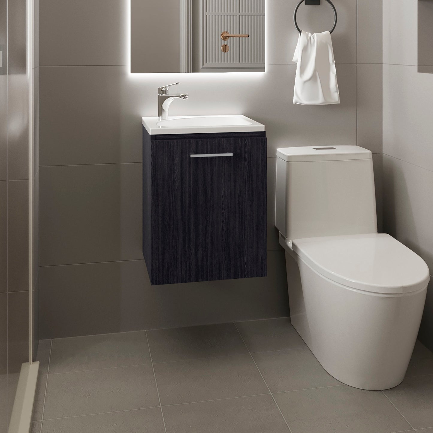 Floating Vanity Saju 15.7" Wide