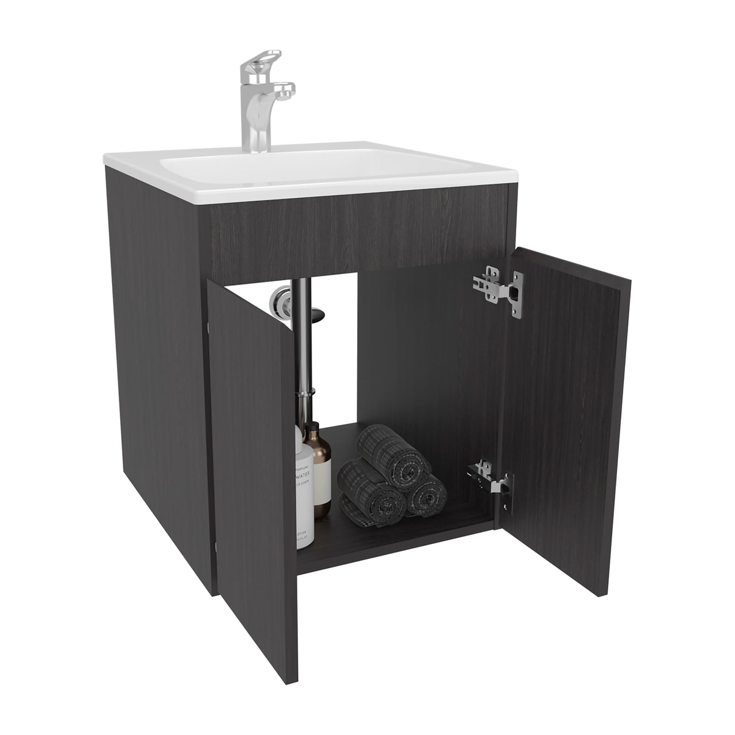 Bathroom Vanity 45 Meka, One Open Shelf