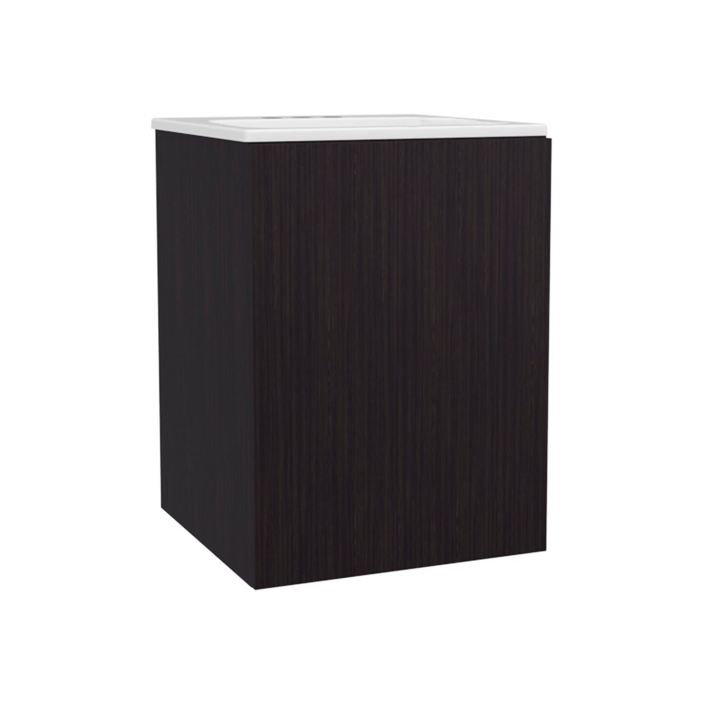 Colton Free Standing Bathroom Vanity With One Door Cabinet And Open Shelf, Modern Compact Sink Cabinet