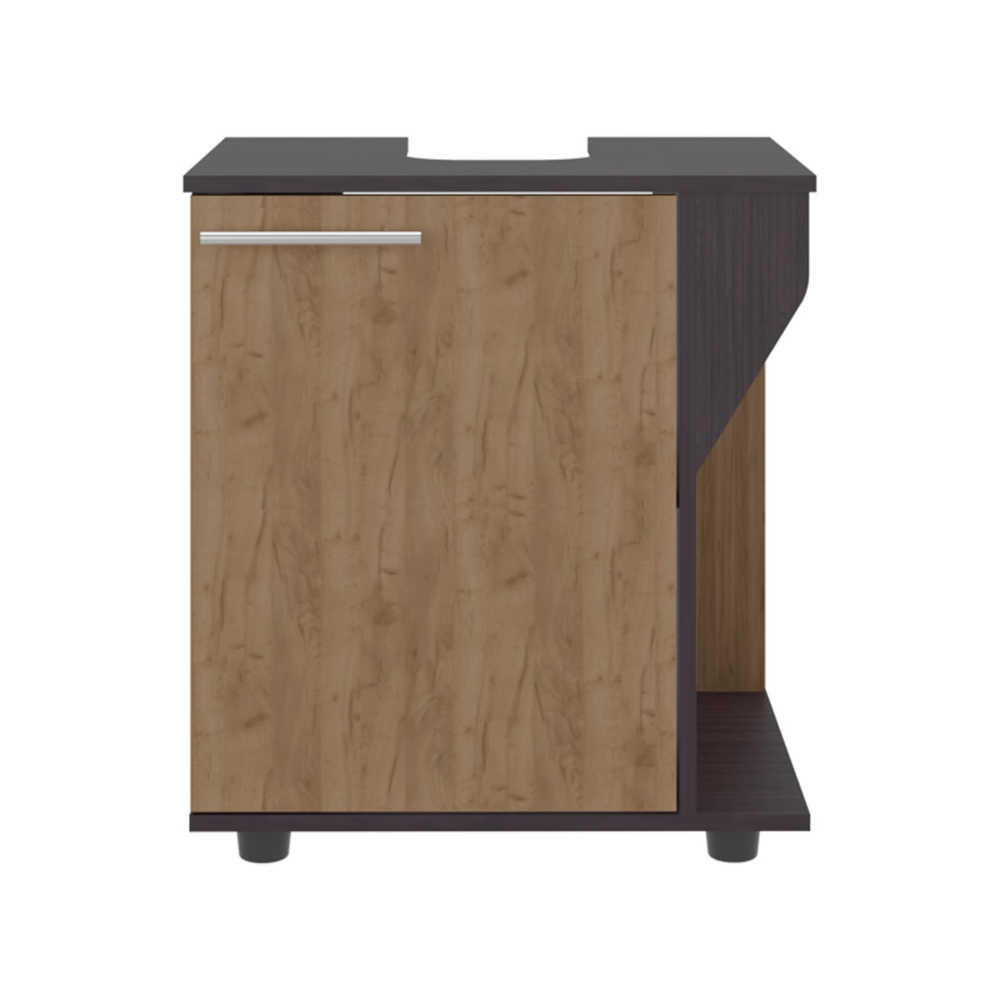Phillips Under Sink Cabinet, Double Door Storage with Open Back for Pipes, Wide Unit, Freestanding Cabinet