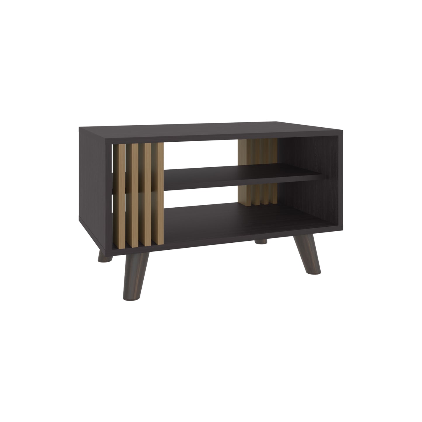 Shawnee Coffee Table With Open Storage Shelf, Living Room Center Table