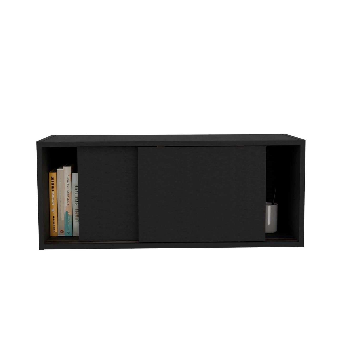 Note Wall Cabinet with Sliding Doors , Wall Shelf, Storage Cabinet, Bedroom, Office, Living Room, Garage 32"W x 13" H
