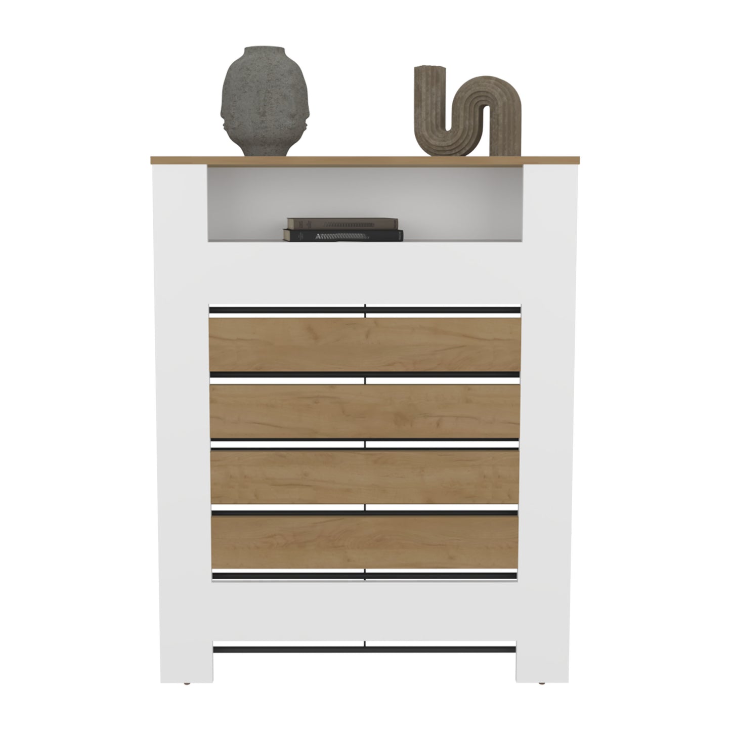 Radiator Cover Mistral Cabinet with Slatted Panel, Modern Home Furniture for Heating Units, Ventilated Decorative Enclosure