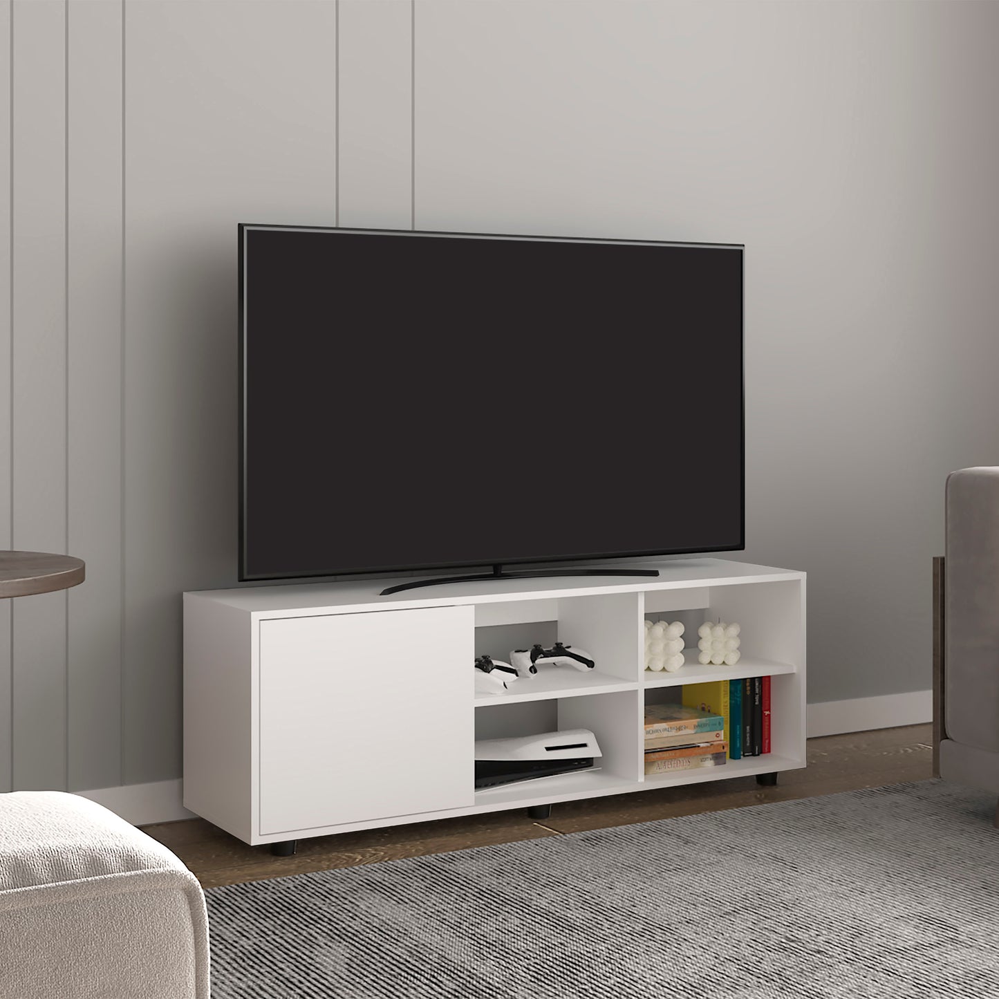 Adel 51" Wide Tv Stand One Door Cabinet