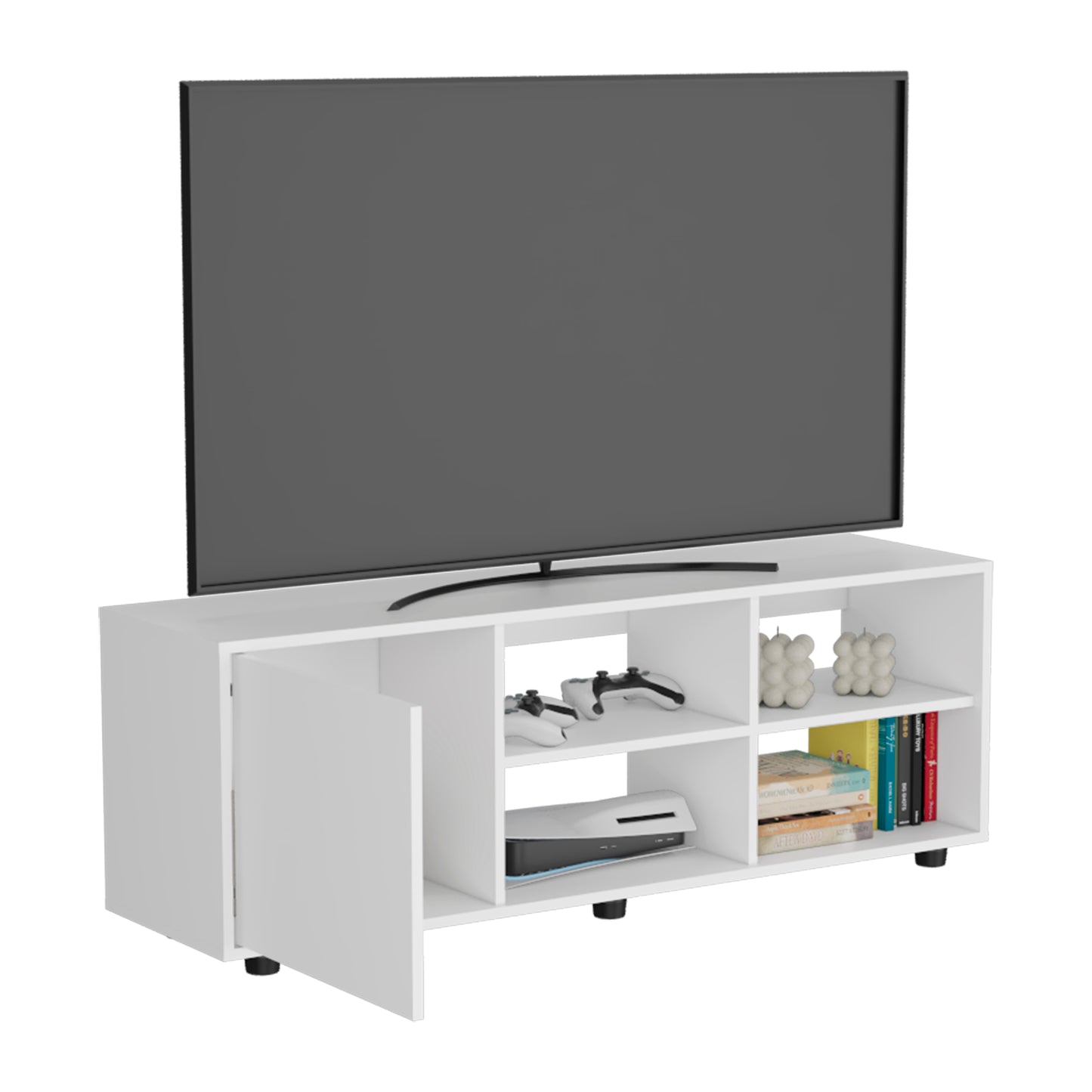 Adel 51" Wide Tv Stand One Door Cabinet