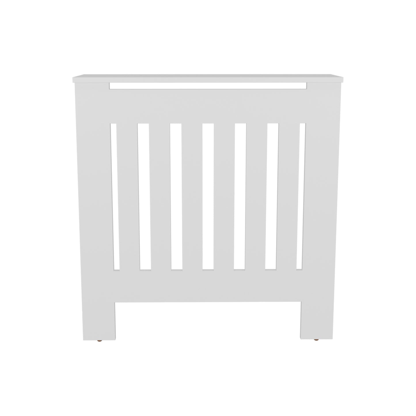 Radiator Cover Linn With Cabinet and Slatted Panel, Modern Home Furniture for Heating Units, Ventilated Decorative Enclosure