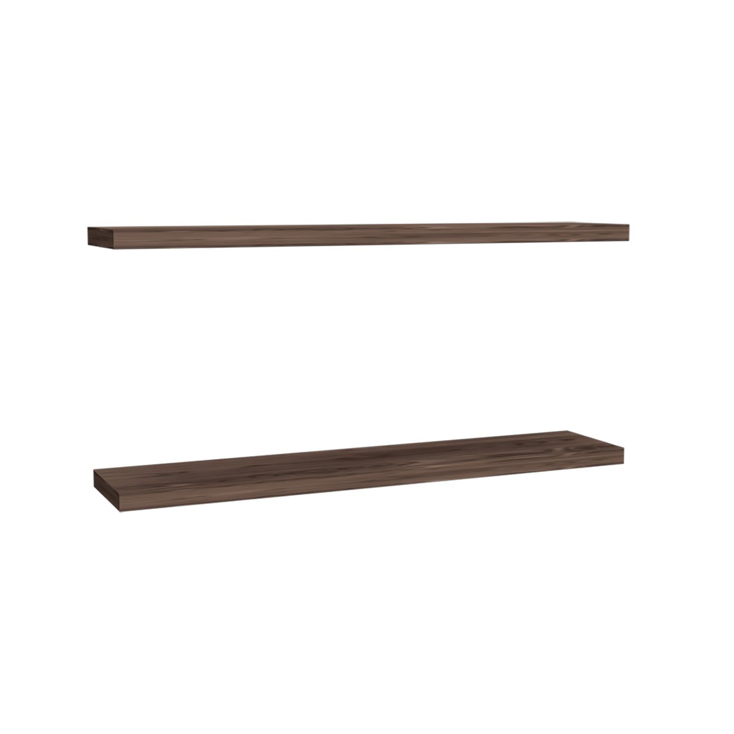 Ecco 47" Wide Floating Shelves Set Of 2, Shelves For Wall Decor For Bedroom, Bathroom Storage Shelves, Book Shelves For Living Room