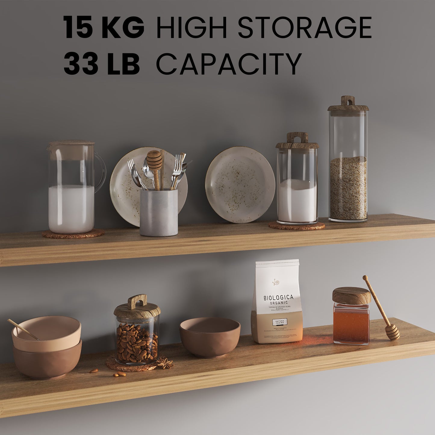Ecco 47" Wide Floating Shelves Set Of 2, Shelves For Wall Decor For Bedroom, Bathroom Storage Shelves, Book Shelves For Living Room