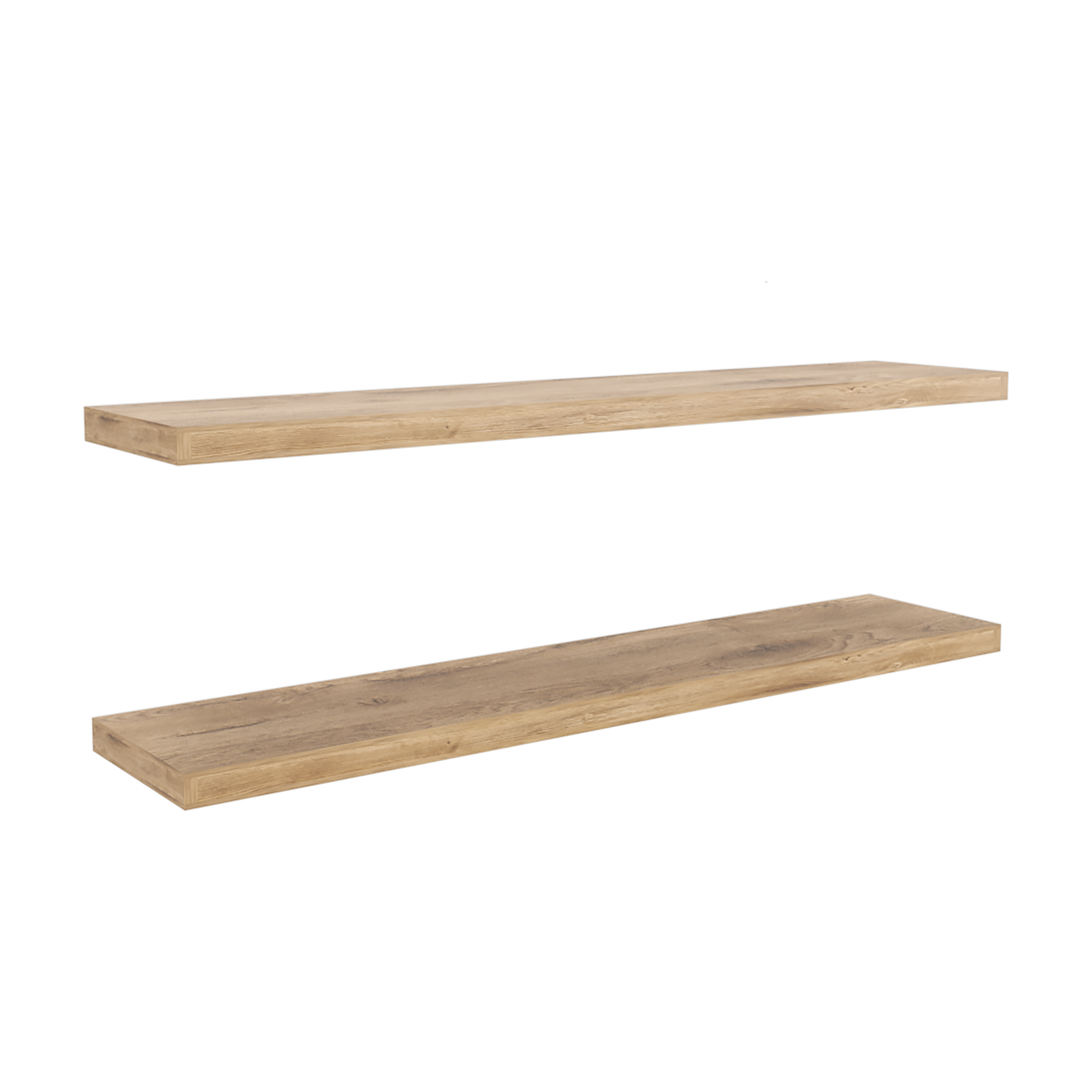 Ecco 47" Wide Floating Shelves Set Of 2, Shelves For Wall Decor For Bedroom, Bathroom Storage Shelves, Book Shelves For Living Room