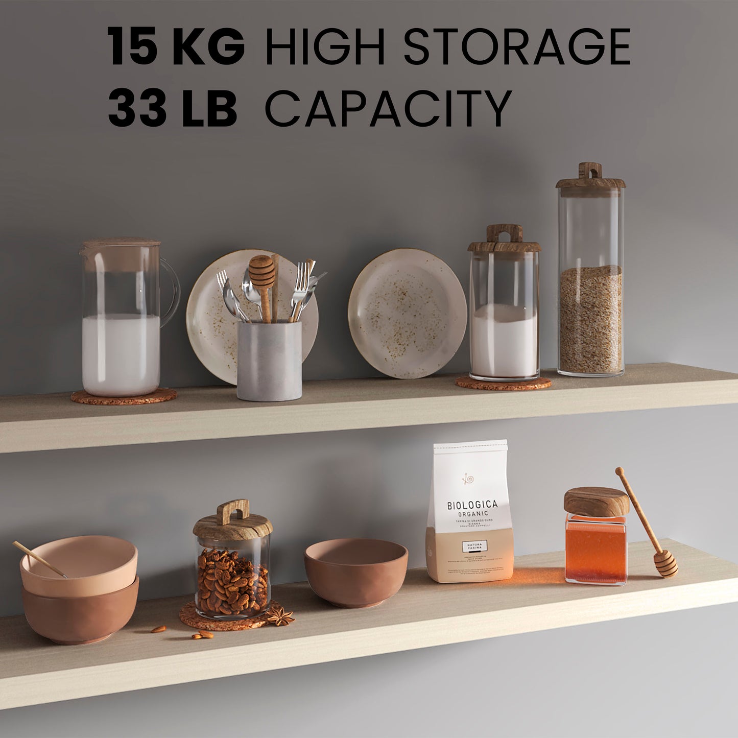 Ecco 47" Wide Floating Shelves Set Of 2, Shelves For Wall Decor For Bedroom, Bathroom Storage Shelves, Book Shelves For Living Room