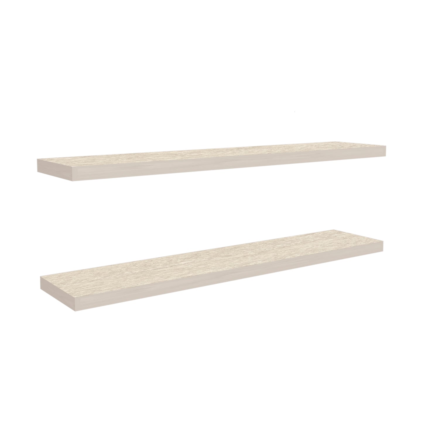 Ecco 47" Wide Floating Shelves Set Of 2, Shelves For Wall Decor For Bedroom, Bathroom Storage Shelves, Book Shelves For Living Room