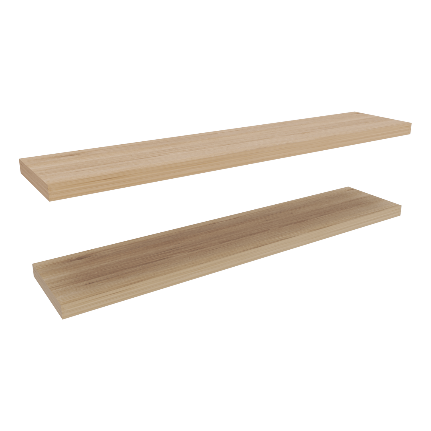 Ecco 47" Wide Floating Shelves Set Of 2, Shelves For Wall Decor For Bedroom, Bathroom Storage Shelves, Book Shelves For Living Room