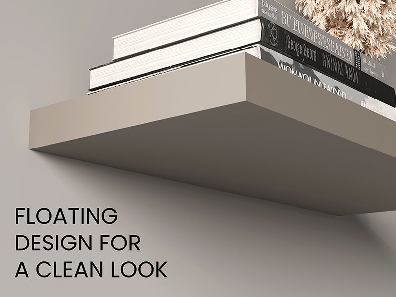 Ecco 31.5" Wide Floating Shelves Set Of 2, Shelves For Wall Decor For Bedroom, Bathroom Storage Shelves, Book Shelves For Living Room
