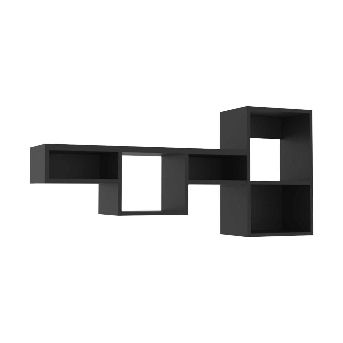 Wallshe 47" Wide 7-Tier Wall Shelf, Cube Shelf Modular Shelf for Living Room, Home office, Bedroom