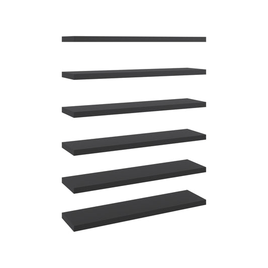 42" x 10" Floating Wall Shelf, Wall-Mounted Display Ledge fo - Wengue