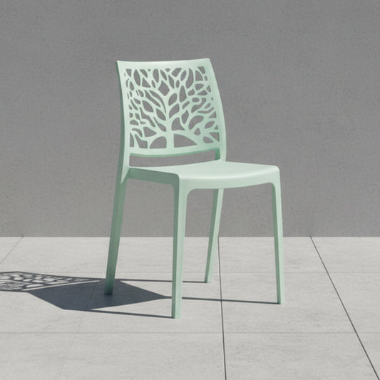 TuHome Harlem Modern Accent Chair, Contemporary Retro Dining - Light Blue