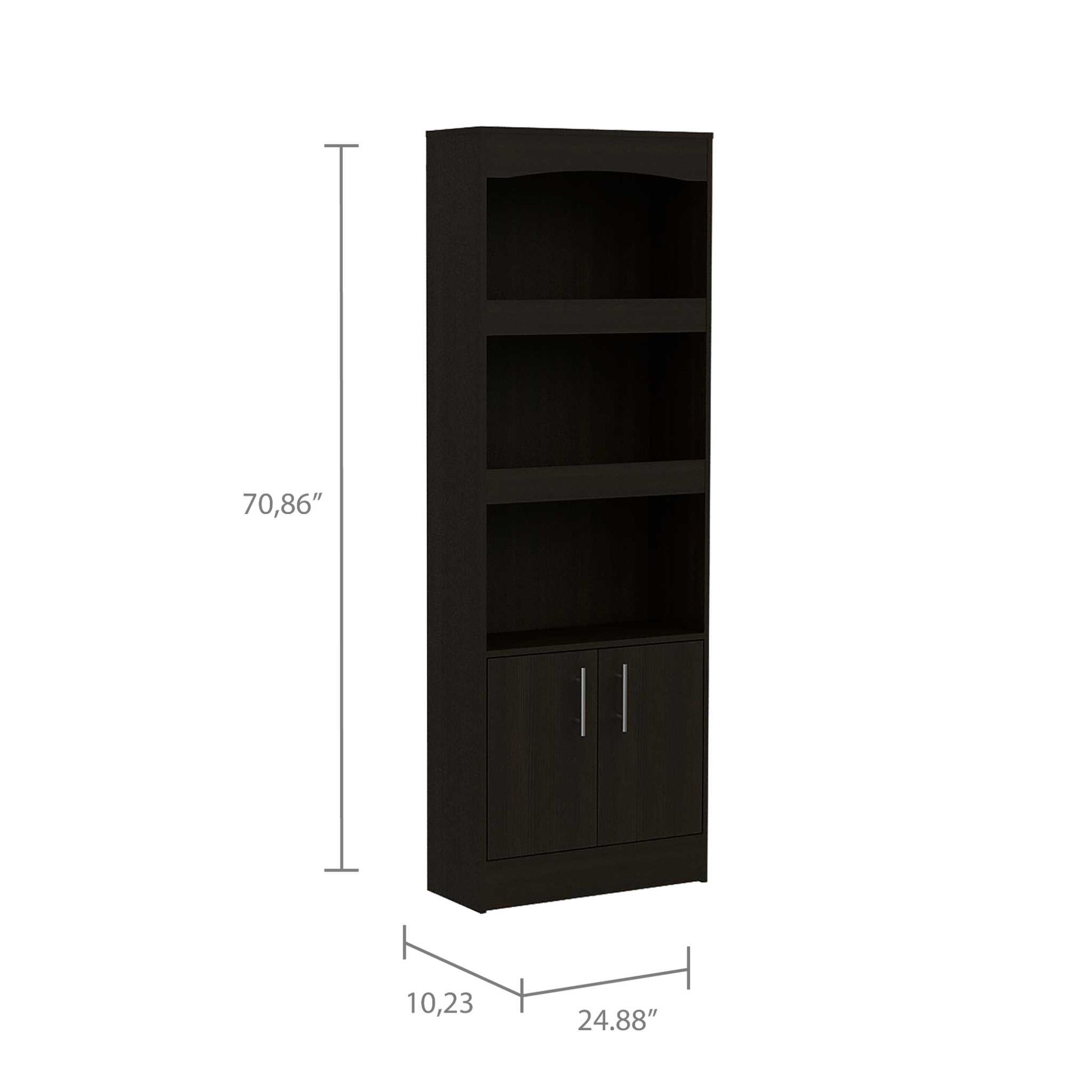 TuHome Black Wengue Simma Bookcase