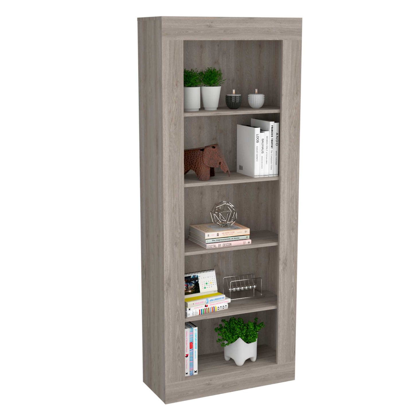 Andina Bookcase, Vertical Design, Five Shelves