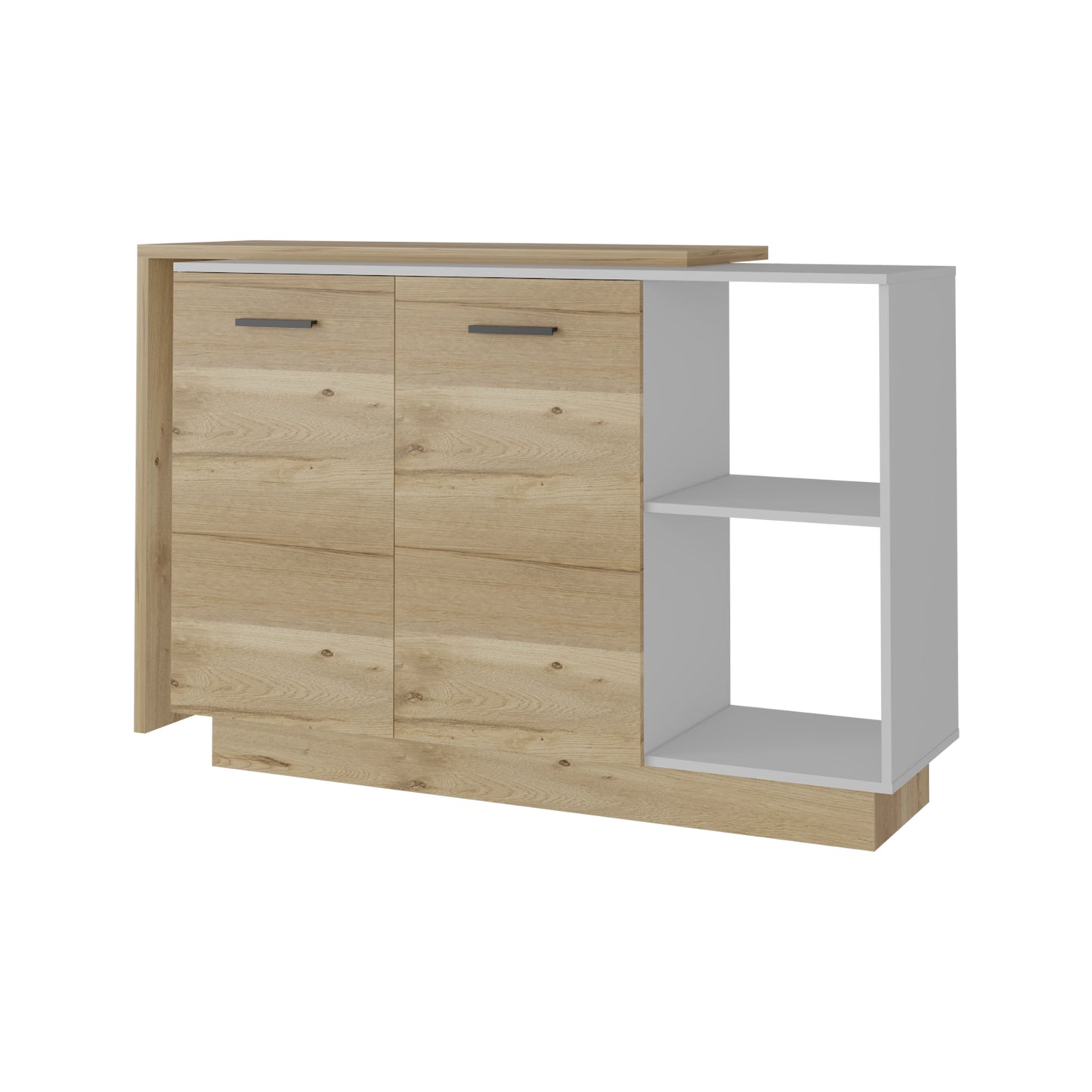 Memphis 2 Piece Kitchen Set, Sicilia Kitchen Island + Napoles Utility Sink