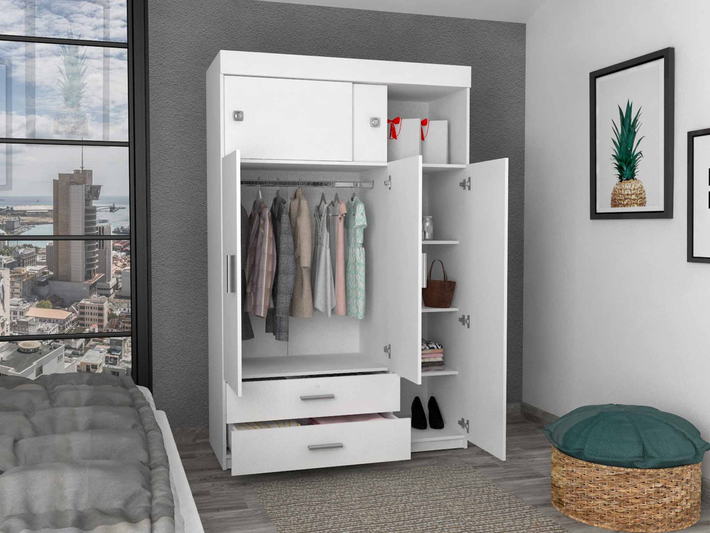 White Chile Armoire TuHome