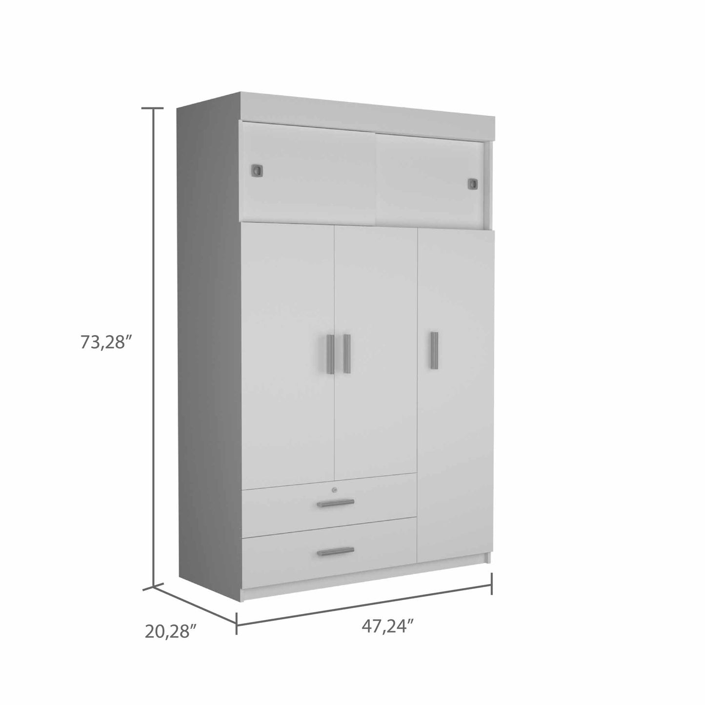 TuHome White Chile Armoire