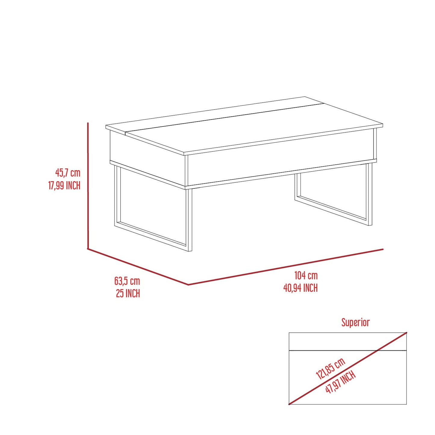 Palermo 2 Piece Living Room Set, Bar Cabinet + Coffee Table, Dark Walnut Finish