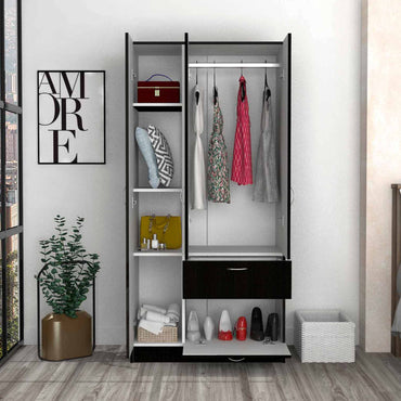 TuHome Black Primavera Armoire