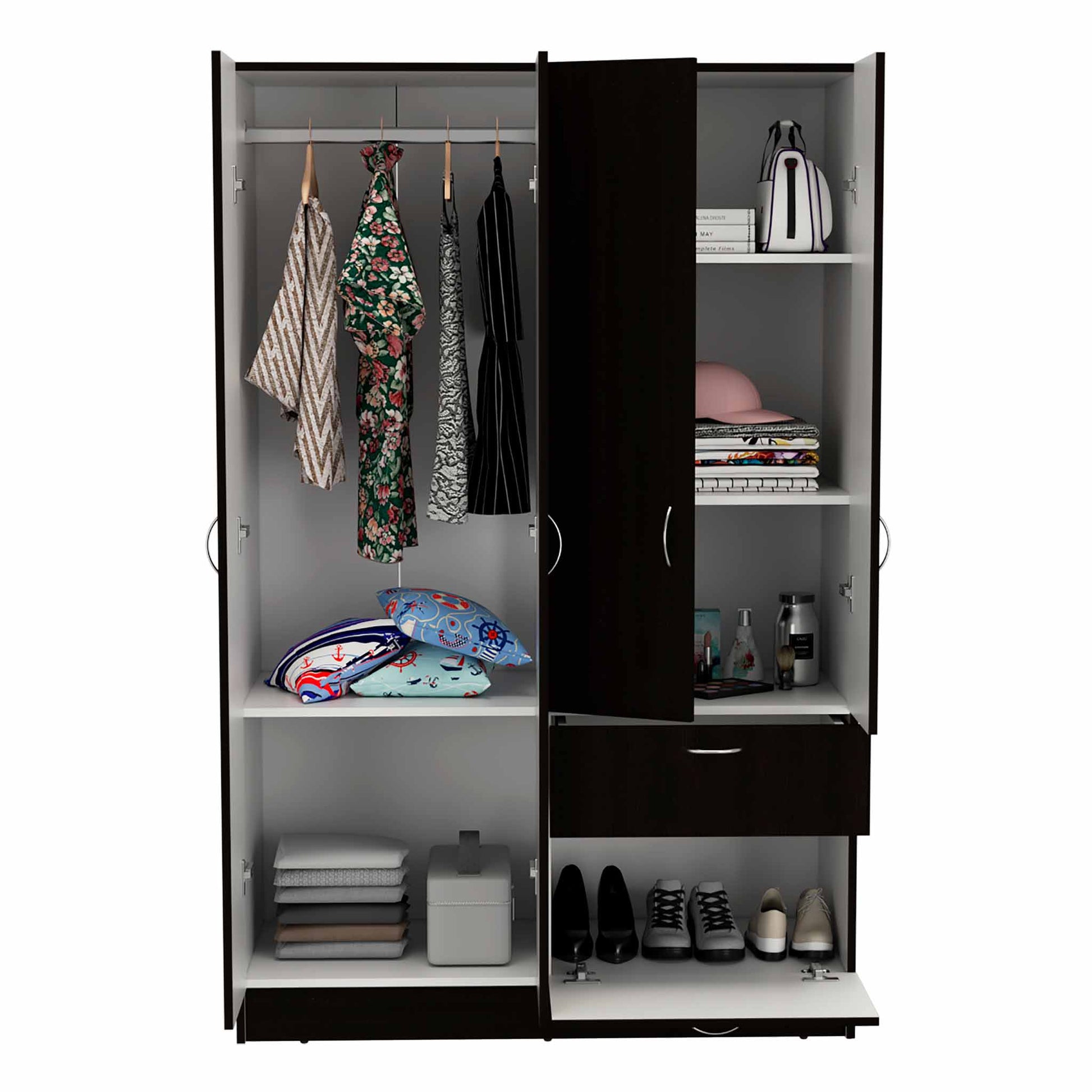 TuHome Black Vaupes Armoire