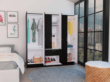 Black-White Mitu Armoire TuHome