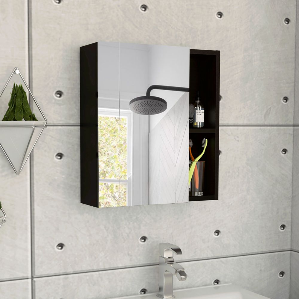 Labelle Medicine Single Door Cabinet With Mirror, Five Internal Shelves