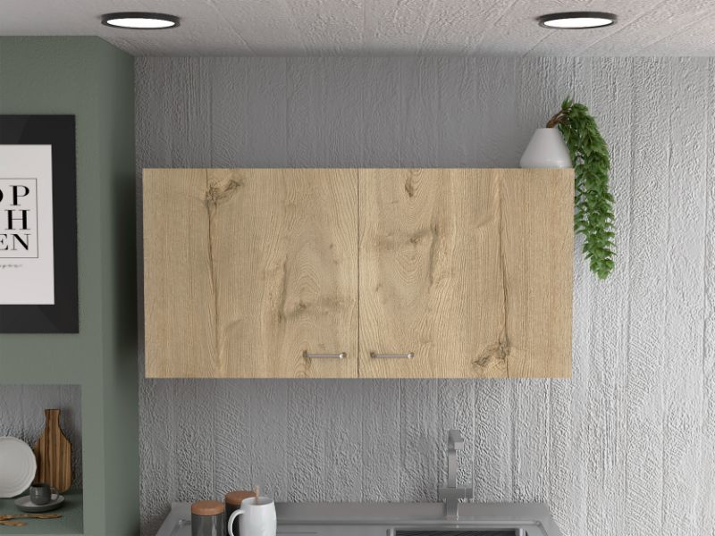 Napoles Wall Cabinet, Two Shelves, Double Door