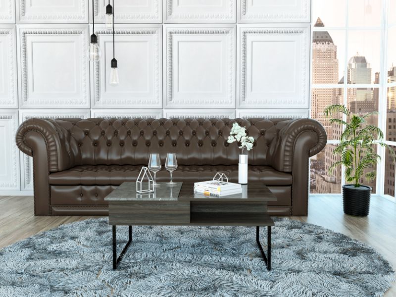 Armin Lift Top Coffee Table, One Shelf