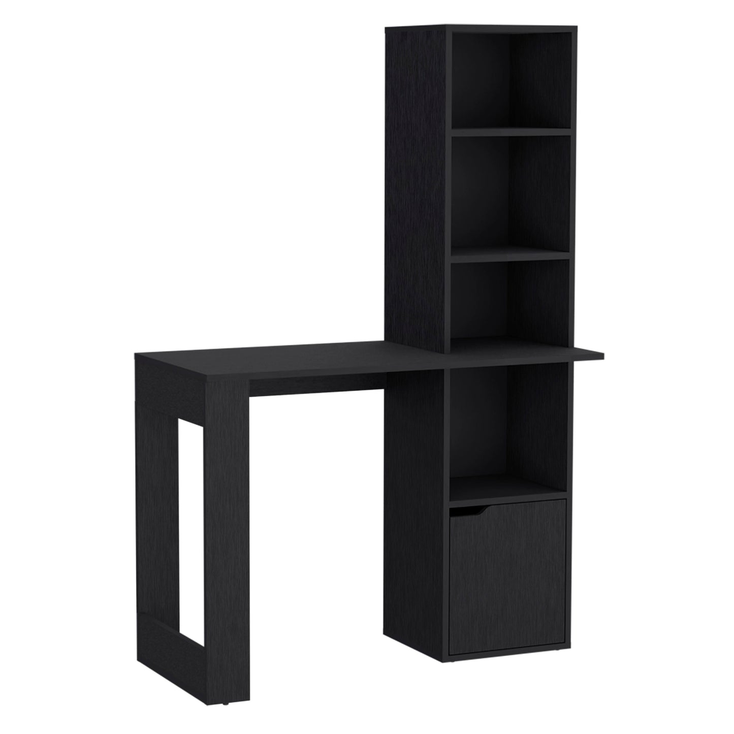Lowa Computer Desk, 4-Tier Bookcase