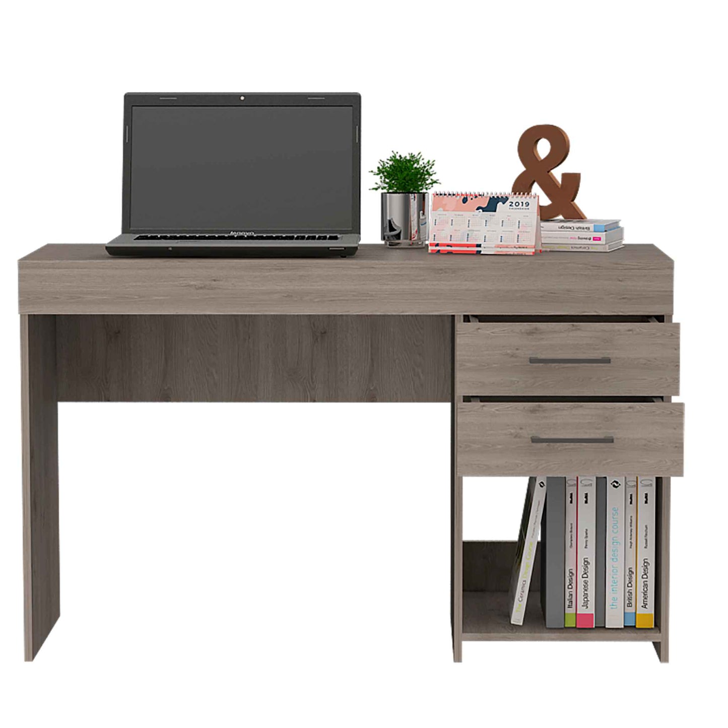Light Gray Ibare Desk TuHome