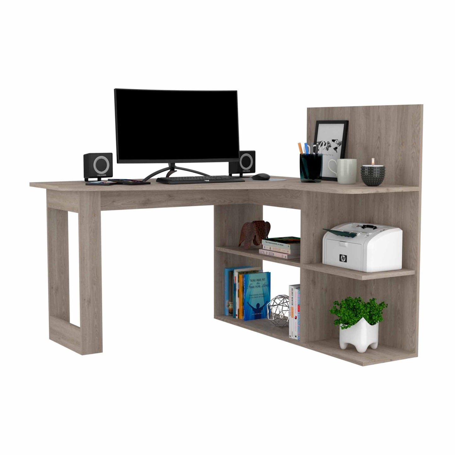 Light Gray Masai Desk TuHome