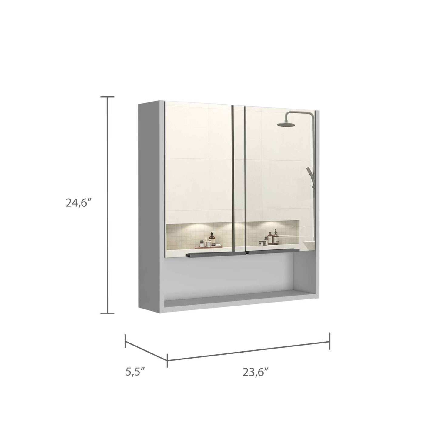 White Medicine Cabinet TuHome
