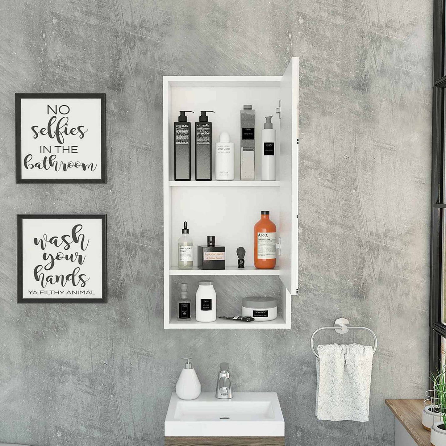 White Mariana Medicine Cabinet TuHome