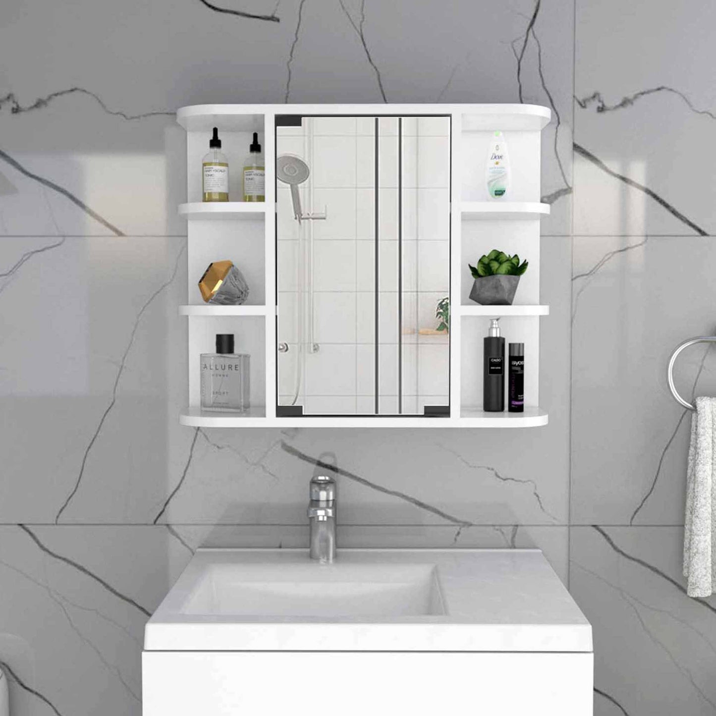 Milan Cabinet TuHome White