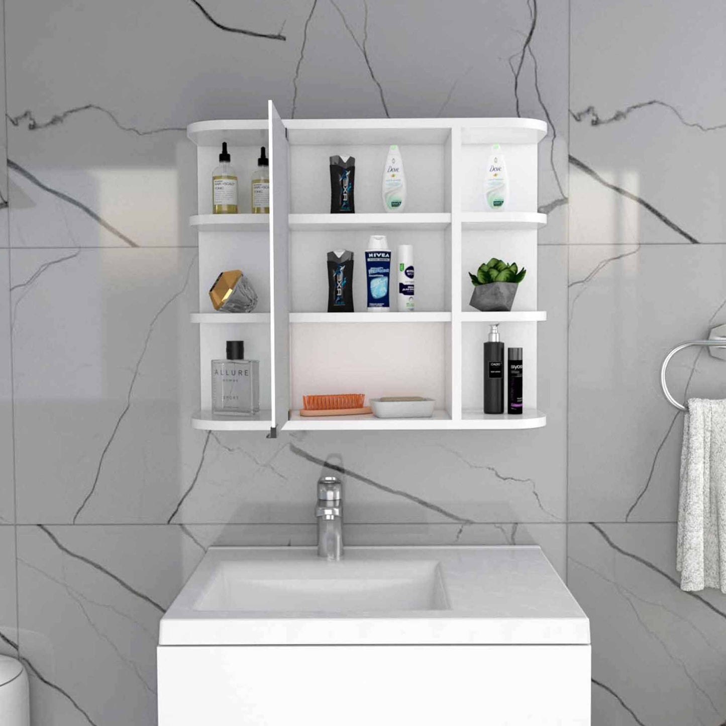 Milan Cabinet TuHome White