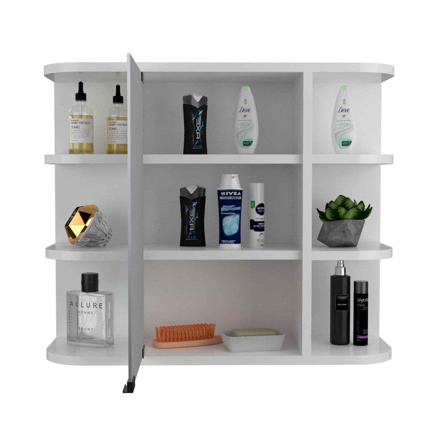 White Milan Cabinet TuHome