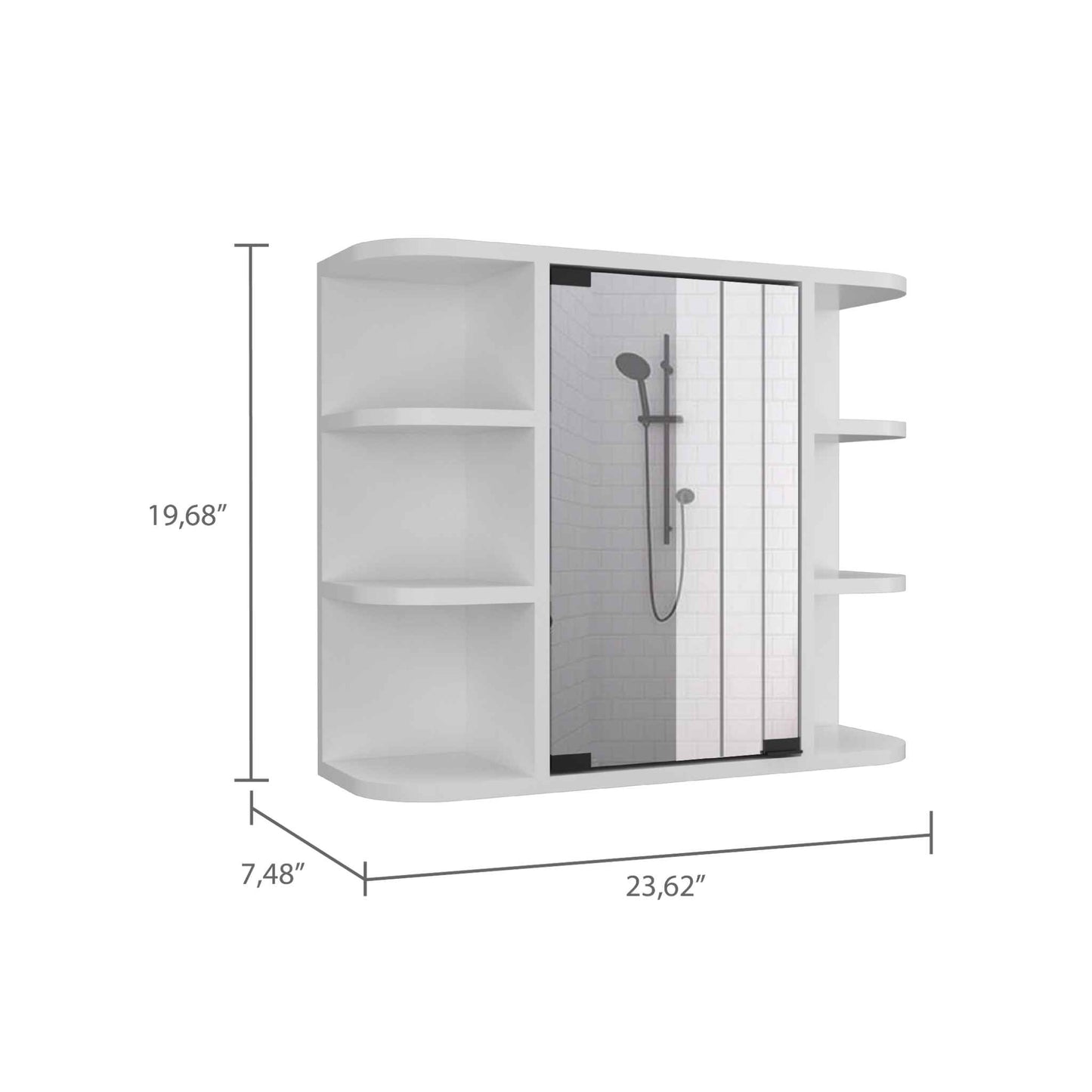 White Milan Cabinet TuHome