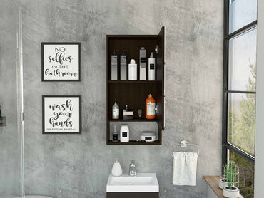 TuHome Black Mariana Medicine Cabinet
